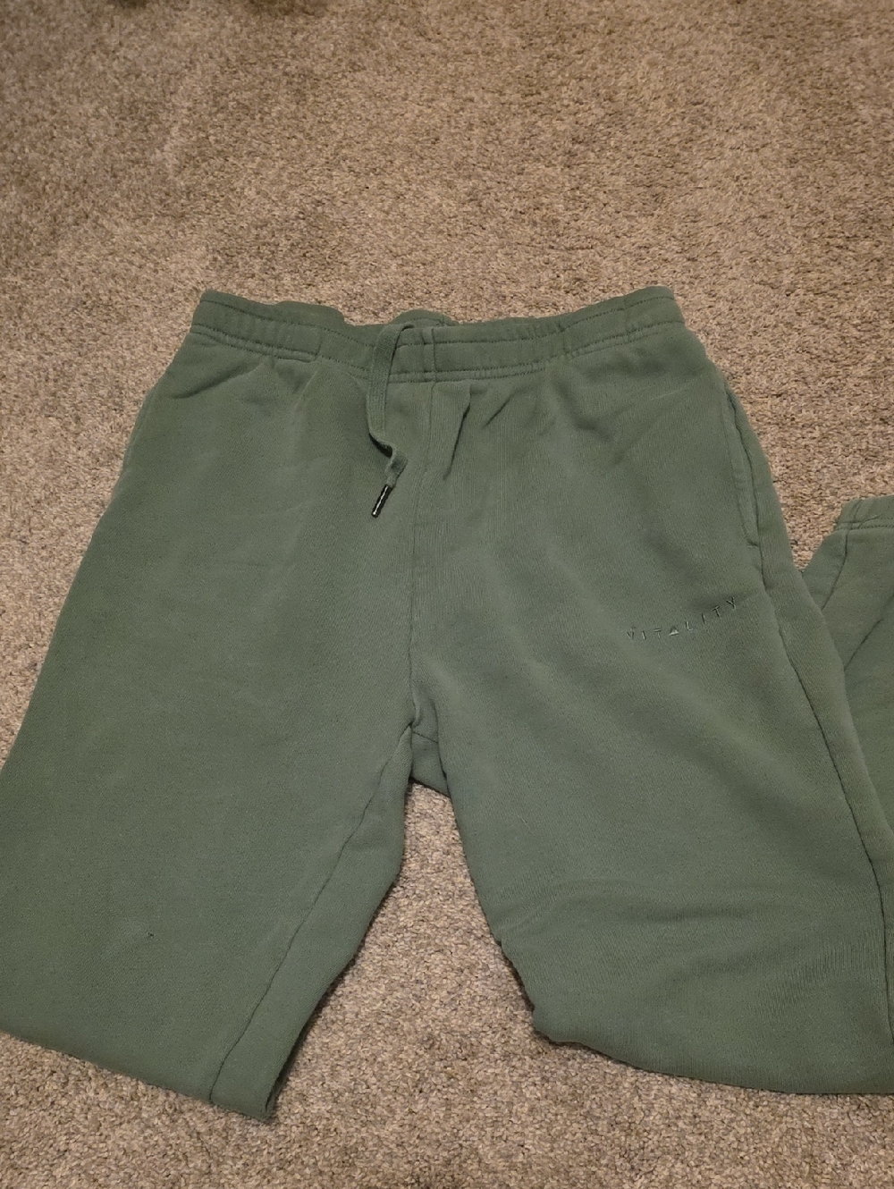 Vitality Olive Green Fleece Sweatpants